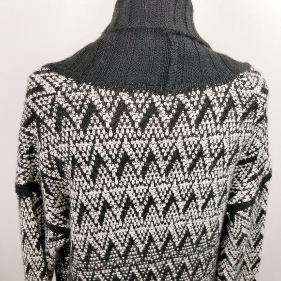 Alpaca Wool Knee Length Open Front Cardigan Oversized Sweater Size S - Picture 4 of 6